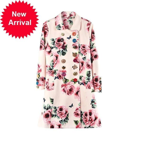 new women's 2021 track mark printed luxury pink buckle print lapel elegant jacket long clothes uyvk, Black;brown
new women's 2021 track mark printed luxury pink buckle print lapel elegant jacket long clothes uyvk, Black;brown