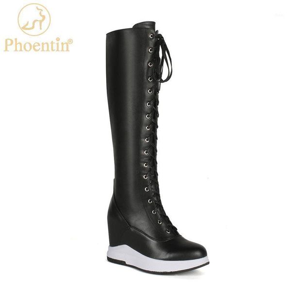 phoentin wedge knee high boots 2020 winter genuine leather thigh boots high heels wedges zip cross tied black women shoes ft12061
phoentin wedge knee high boots 2020 winter genuine leather thigh boots high heels wedges zip cross tied black women shoes ft12061