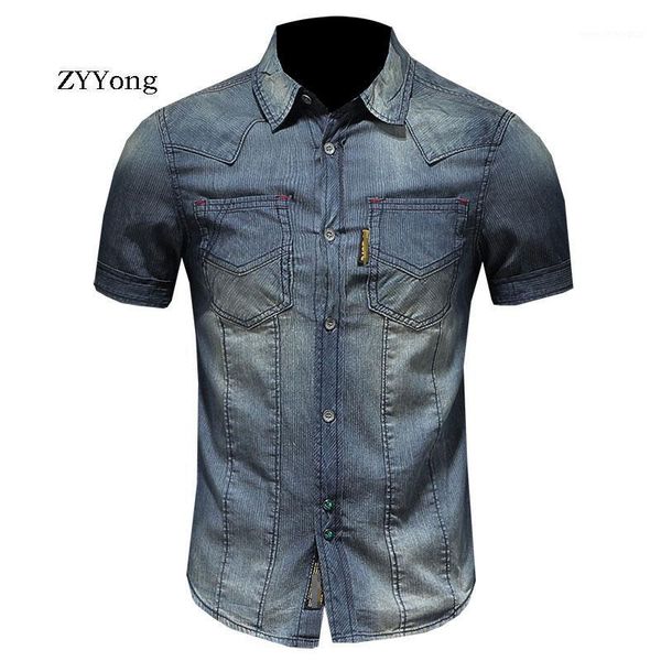 men's casual shirts summer european style cotton retro short sleeve blue thin slim denim shirt men jean coat streetwear fashion cowboy, White;black
men's casual shirts summer european style cotton retro short sleeve blue thin slim denim shirt men jean coat streetwear fashion cowboy, White;black