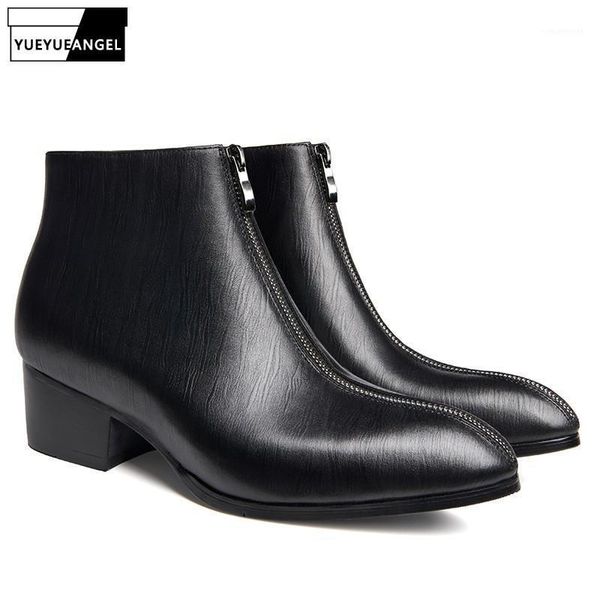 boots winter business men pointed toe ankle 100% real leather high shoes fashion zipper heels cowboy plus size1, Black
boots winter business men pointed toe ankle 100% real leather high shoes fashion zipper heels cowboy plus size1, Black
