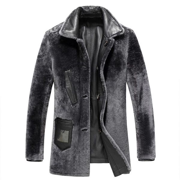 genuine leather winter goatskin men thicken real lamb coat plus size natural fur jacket l17093 kj842, Black
genuine leather winter goatskin men thicken real lamb coat plus size natural fur jacket l17093 kj842, Black