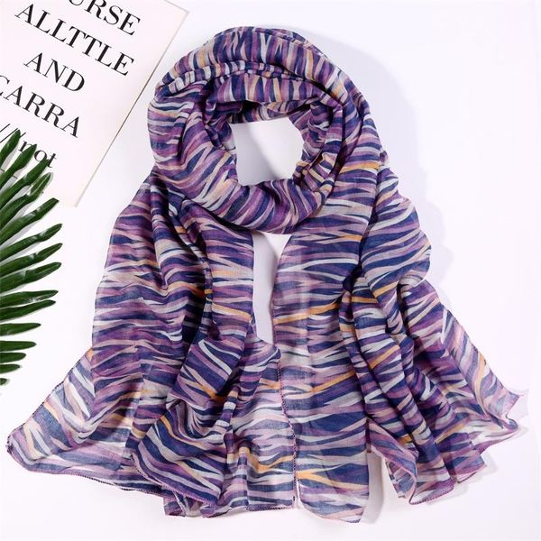 scarves 2021 stripe print scarf shawls soft women long wrap viscose hijab travel 7 color, Blue;gray
scarves 2021 stripe print scarf shawls soft women long wrap viscose hijab travel 7 color, Blue;gray