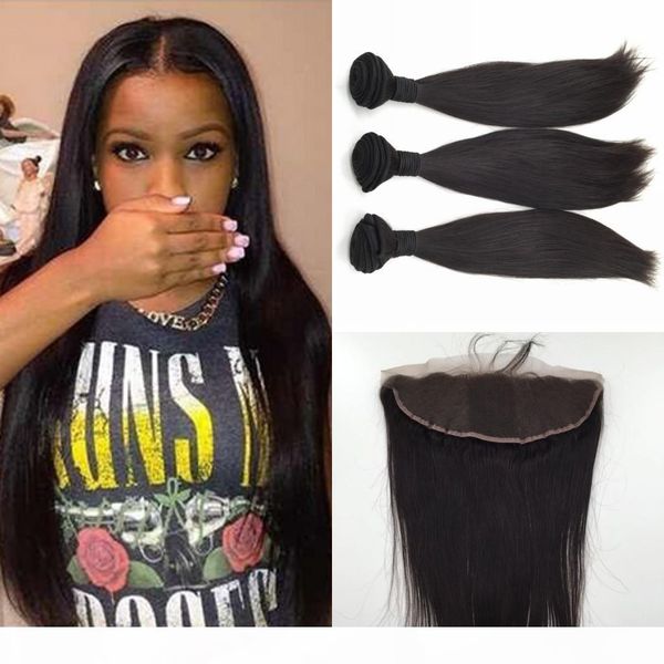brazilian straight hair with closure unprocessed brazilian hair 3 bundles with frontal closure brazilian human hair weave, Black
brazilian straight hair with closure unprocessed brazilian hair 3 bundles with frontal closure brazilian human hair weave, Black