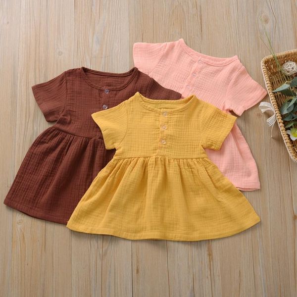 girl's dresses summer baby girls dress toddler solid casual princess kids for girl short sleeve loose children clothes robe fille, Red;yellow
girl's dresses summer baby girls dress toddler solid casual princess kids for girl short sleeve loose children clothes robe fille, Red;yellow