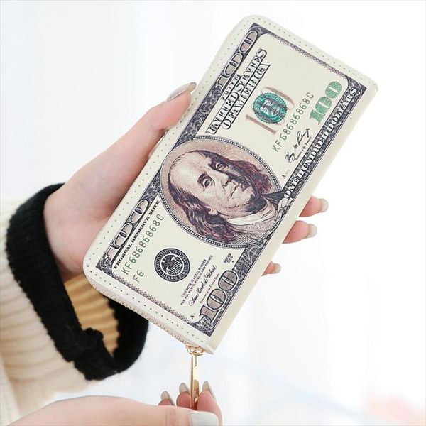 fashion style pu leather men wallet portable printing purse long style women wallets dollars pattern creative wallets and purses, Red;black
fashion style pu leather men wallet portable printing purse long style women wallets dollars pattern creative wallets and purses, Red;black
