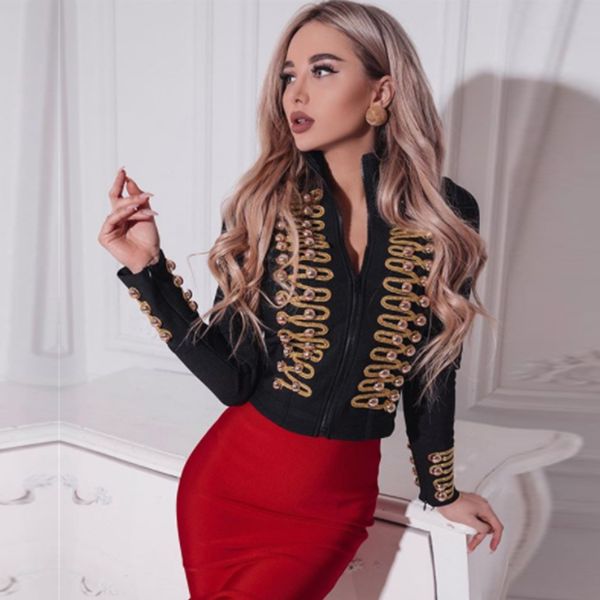 adyce new women bandage runway jackets and coats elegant button black long sleeve zipper jacket celebrity lady outwear coat 201106, Black;brown
adyce new women bandage runway jackets and coats elegant button black long sleeve zipper jacket celebrity lady outwear coat 201106, Black;brown