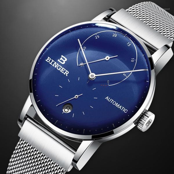 wristwatches switzerland binger men watches mechanical watch automatic waterproof sapphire sport relogio masculino1, Slivery;brown
wristwatches switzerland binger men watches mechanical watch automatic waterproof sapphire sport relogio masculino1, Slivery;brown