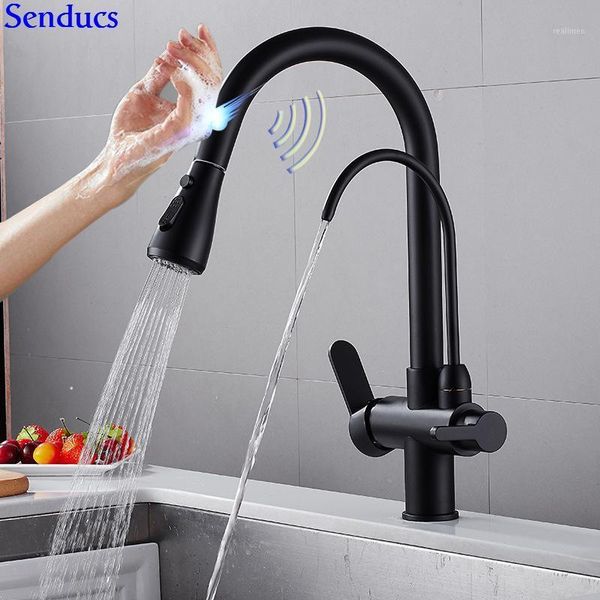 sensor kitchen mixer tap senducs three ways black pull out water filter faucet brass intelligent touch sensing kitchen faucet1
sensor kitchen mixer tap senducs three ways black pull out water filter faucet brass intelligent touch sensing kitchen faucet1