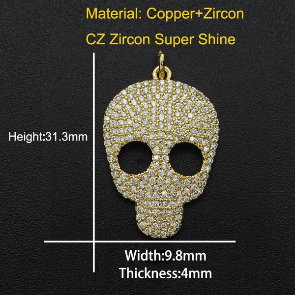 31x10mm 100 радуга cz циркон diy ювелирные изделия черепа шарм подвеска оптовая ювелирная фурнитура ожерелье изготовление подвески wmtgvq dh, Bronze;silver 
31x10mm 100 радуга cz циркон diy ювелирные изделия черепа шарм подвеска оптовая ювелирная фурнитура ожерелье изготовление подвески wmtgvq dh, Bronze;silver