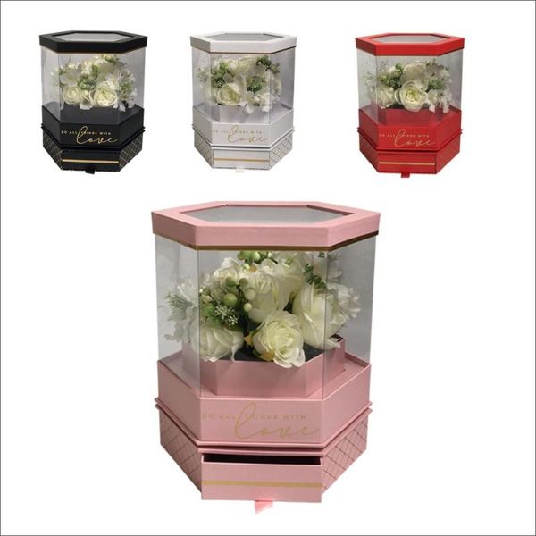 gift wrap hexagon can turn around with drawer pvc florist packing flowers box watch the video in your pc first,valentine's day
gift wrap hexagon can turn around with drawer pvc florist packing flowers box watch the video in your pc first,valentine's day