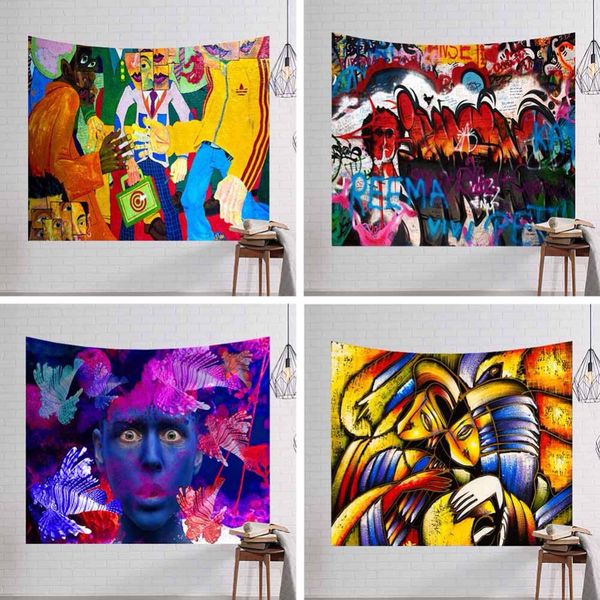geometric irregular painting wall hanging tapestry hippie mandala pattern abstract art gobelin livingroom decor crafts sheet rug
geometric irregular painting wall hanging tapestry hippie mandala pattern abstract art gobelin livingroom decor crafts sheet rug