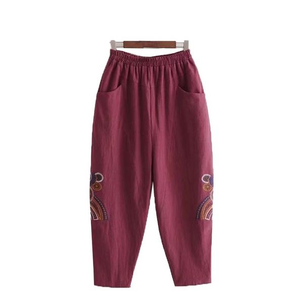 women's pants & capris trousers spring autumn retro fashion harem elastic high waist embroidery large size loose casual, Black;white
women's pants & capris trousers spring autumn retro fashion harem elastic high waist embroidery large size loose casual, Black;white