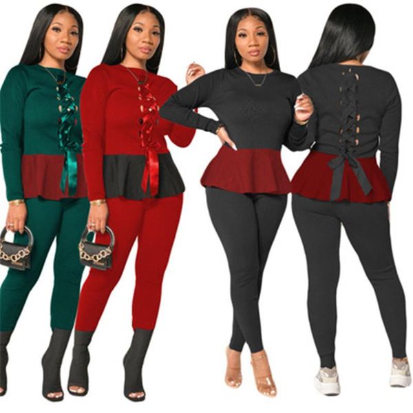 ladies bandage sets fashion trend long sleeve round neck pants tracksuits designer female autumn new casual slim 2pcs sets, Gray
ladies bandage sets fashion trend long sleeve round neck pants tracksuits designer female autumn new casual slim 2pcs sets, Gray