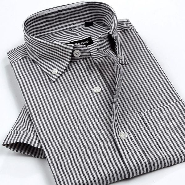 men's dress shirts arrival classic style non-iron oxford plaid/striped short sleeve casual shirt brand clothing, White;black
men's dress shirts arrival classic style non-iron oxford plaid/striped short sleeve casual shirt brand clothing, White;black