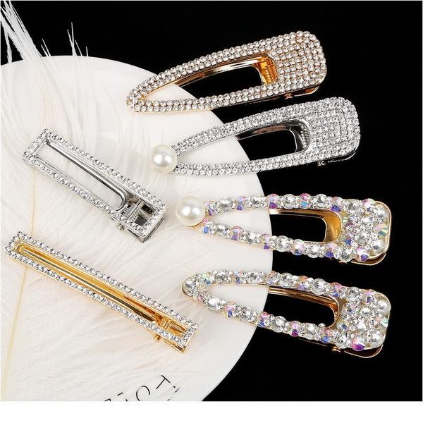 2pcs/lot metal rhinestone hair accessories for women geometric gold color hair clips for girls pearl barrettes qylula, Black;brown
2pcs/lot metal rhinestone hair accessories for women geometric gold color hair clips for girls pearl barrettes qylula, Black;brown