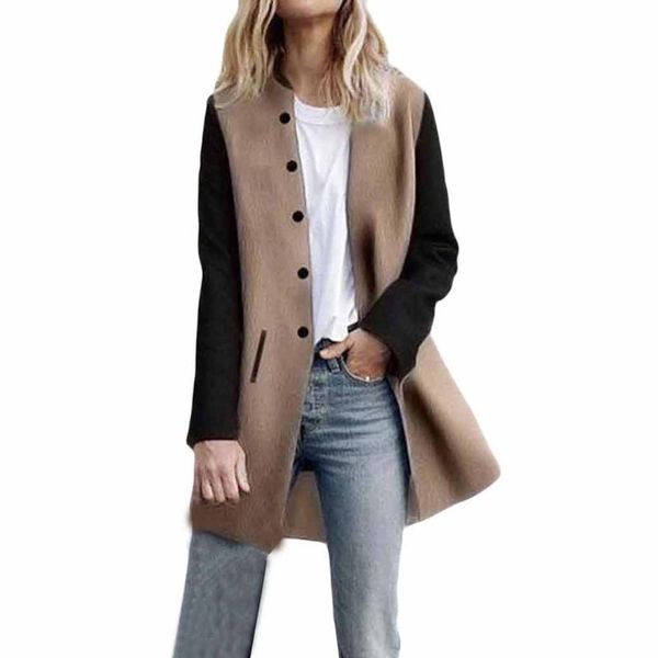 mujer chaqueta 2021 womens casual long sleeve cardigan with button patchwork jacket lady coat jumper slim coat female outwear, Black
mujer chaqueta 2021 womens casual long sleeve cardigan with button patchwork jacket lady coat jumper slim coat female outwear, Black