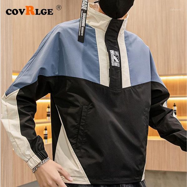 covrlge streetwear casual men jacket coat patchwork windbreaker mens bomber jacket spring autumn male overcoat mwj1841, Black;brown
covrlge streetwear casual men jacket coat patchwork windbreaker mens bomber jacket spring autumn male overcoat mwj1841, Black;brown