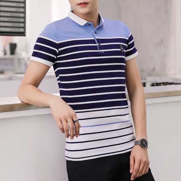 fahion men's shirts summer cotton breathable short-sleeved lapel striped polo shirt men clothes 2019, White;black
fahion men's shirts summer cotton breathable short-sleeved lapel striped polo shirt men clothes 2019, White;black