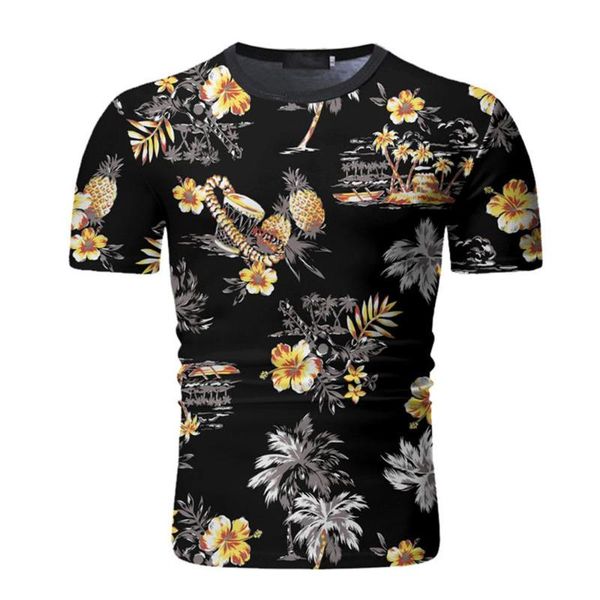 men's round neck printed short-sleeved t-shirt &floral colorful summer t shirt fashion casaul slim outwear masculine, White;black
men's round neck printed short-sleeved t-shirt &floral colorful summer t shirt fashion casaul slim outwear masculine, White;black