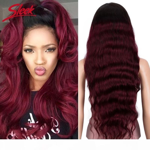 sleek brazilian remy lace front human hair wigs long 30 inch body wave ombre t1b 99j 150% density wig pre plucked with baby hair, Black;brown
sleek brazilian remy lace front human hair wigs long 30 inch body wave ombre t1b 99j 150% density wig pre plucked with baby hair, Black;brown