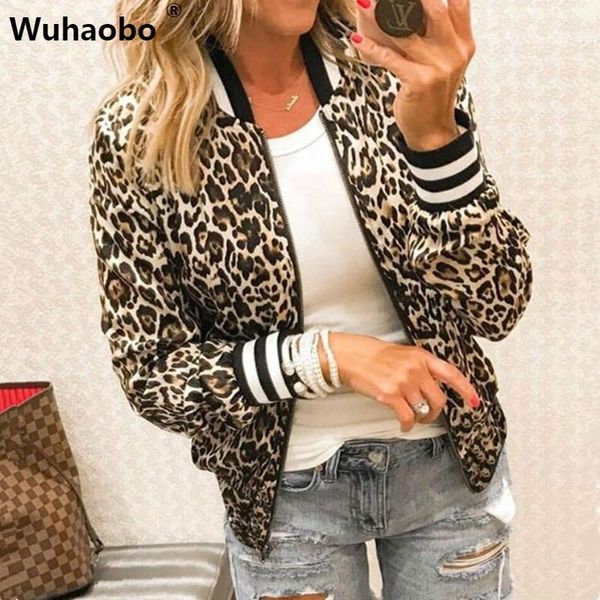 wuhaobo spring autumn slim leopard women coat jackets fashion long sleeve o-neck print casual outwear female zipper jacket1, Black;brown
wuhaobo spring autumn slim leopard women coat jackets fashion long sleeve o-neck print casual outwear female zipper jacket1, Black;brown