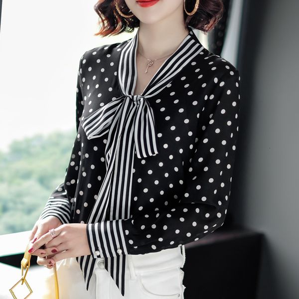 dot blouse chiffon and korean beautiful women's clothes mujer fashion blouses yv7m, White
dot blouse chiffon and korean beautiful women's clothes mujer fashion blouses yv7m, White