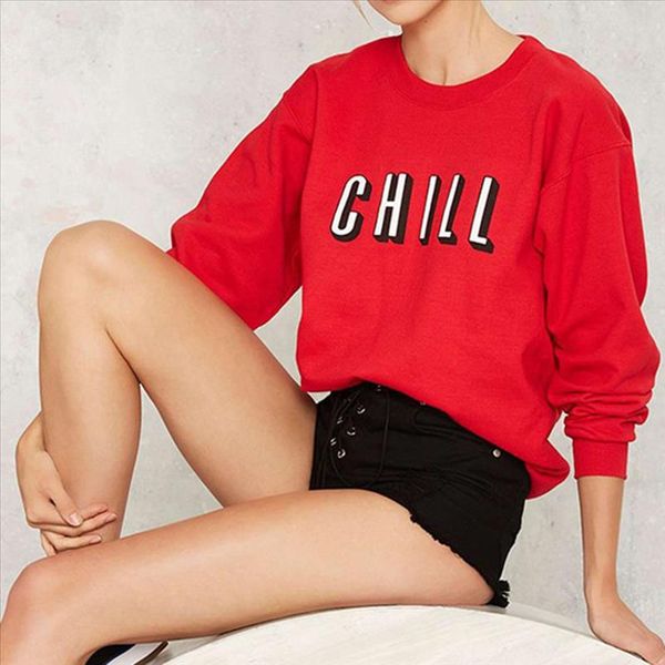 womens shirt fashion letter printed shirt loose round necked long sleeved guard blouse poleras mujer de moda, White
womens shirt fashion letter printed shirt loose round necked long sleeved guard blouse poleras mujer de moda, White