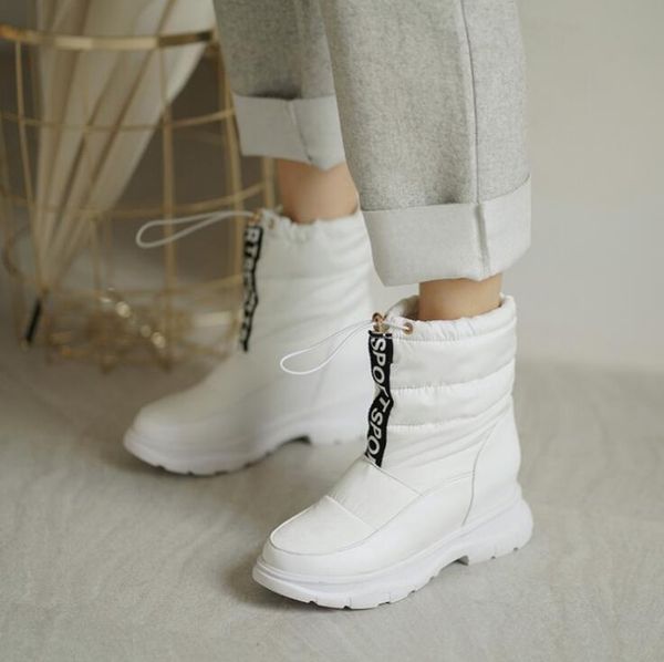 winter white boots women fashion platform ankle boots elastic band combat snow shoes woman warm plush 2020 new winter boot, Black
winter white boots women fashion platform ankle boots elastic band combat snow shoes woman warm plush 2020 new winter boot, Black