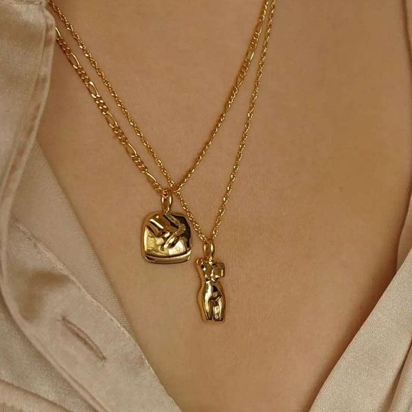 chokers titanium with gold body face outline necklace women stainless steel jewelry designer t show runway sweety boho japan korean, Golden;silver
chokers titanium with gold body face outline necklace women stainless steel jewelry designer t show runway sweety boho japan korean, Golden;silver