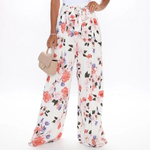 women flower printed pants middle waist wide leg pants female casual drawstring trousers loose streetwear fashion1, Black;white
women flower printed pants middle waist wide leg pants female casual drawstring trousers loose streetwear fashion1, Black;white