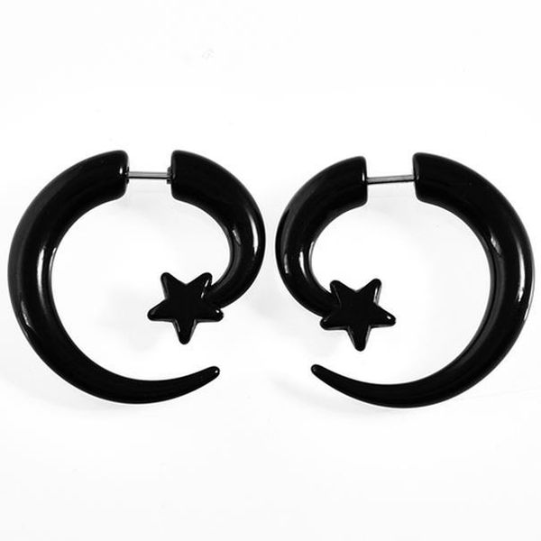 2pcs acrylic fake ear piercing spiral earrings plugs and tunnels black tragus earrings fake ear cartilage body piercings q bbylcq, Silver
2pcs acrylic fake ear piercing spiral earrings plugs and tunnels black tragus earrings fake ear cartilage body piercings q bbylcq, Silver