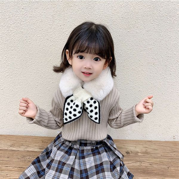 versatile children's korean autumn warm winter imitation rex rabbit knitted scarf cross bib50ty r321, Red;brown
versatile children's korean autumn warm winter imitation rex rabbit knitted scarf cross bib50ty r321, Red;brown