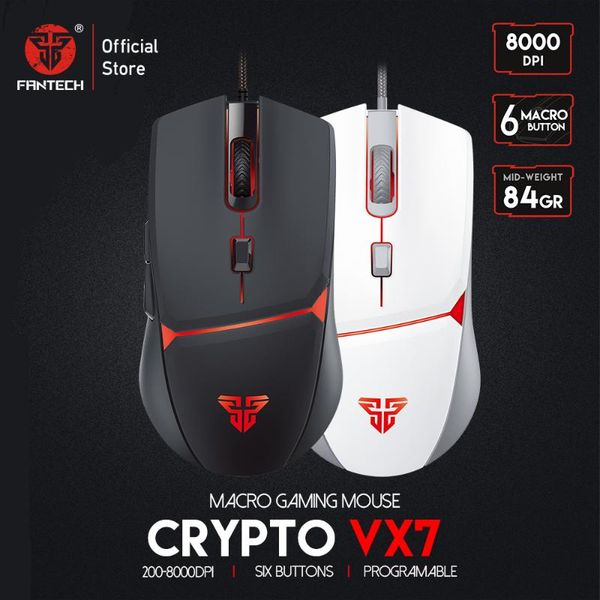 mice fantech vx7 gaming mouse 8000dpi 84g ultra light optical 6 macro button fire key for fps gamer wired
mice fantech vx7 gaming mouse 8000dpi 84g ultra light optical 6 macro button fire key for fps gamer wired