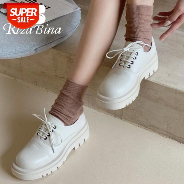 rizabina new women shoes thick bottom lace up women flat shoes fashion cool new daily footwear size 34-43 #0a4u
rizabina new women shoes thick bottom lace up women flat shoes fashion cool new daily footwear size 34-43 #0a4u