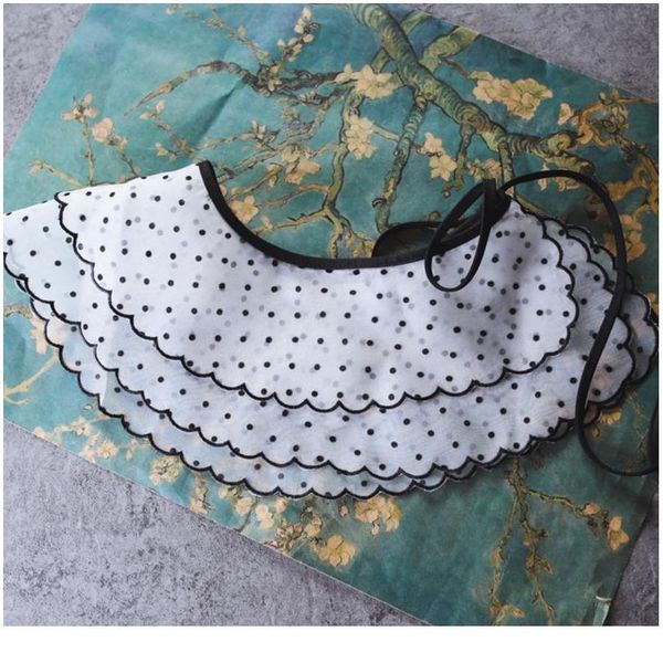 women girl lace fake collar polka dots floral round neck detachable half shirt wo qylqea, Blue;red
women girl lace fake collar polka dots floral round neck detachable half shirt wo qylqea, Blue;red