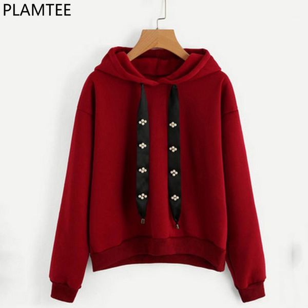 plamtee streetwear hoodies sweatshirt women bandage pearls hooded hoody kpop solid oversize hoodie loose long sleeve tracksuit1, Black
plamtee streetwear hoodies sweatshirt women bandage pearls hooded hoody kpop solid oversize hoodie loose long sleeve tracksuit1, Black