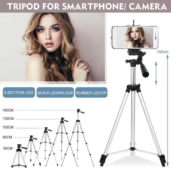 tripods extendable adjustable tripod 50/65/103/130/150cm aluminium stand mount holder clip for live youtube camera phone1 
tripods extendable adjustable tripod 50/65/103/130/150cm aluminium stand mount holder clip for live youtube camera phone1
