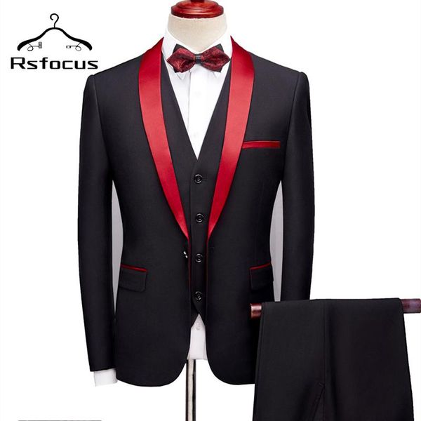 rsfocus red shawl collar wedding suit for men 2020 slim fit costume homme mariage party prom stage dinner suits male tz245, White;black
rsfocus red shawl collar wedding suit for men 2020 slim fit costume homme mariage party prom stage dinner suits male tz245, White;black
