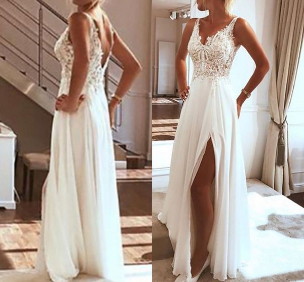 romantic a line chiffon wedding dresses 2021 bohemian lace split open back bridal wedding gowns plus size maternity dress, White
romantic a line chiffon wedding dresses 2021 bohemian lace split open back bridal wedding gowns plus size maternity dress, White