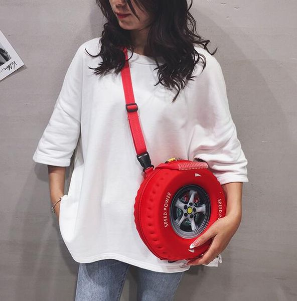 car tire bags for men and women, round shoulder messenger bags, fashion trendy brand bags, street hip-hop bags, student mini bags for childr, Black;red
car tire bags for men and women, round shoulder messenger bags, fashion trendy brand bags, street hip-hop bags, student mini bags for childr, Black;red