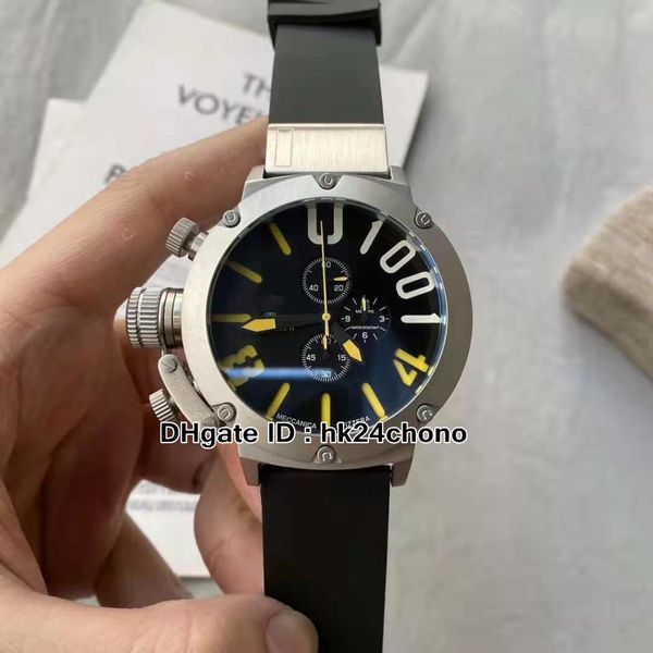 new date left handed 50mm u1001 quartz chronograph mens watch chimera 7474 steel case rubber strap gents sport watches, Slivery;brown
new date left handed 50mm u1001 quartz chronograph mens watch chimera 7474 steel case rubber strap gents sport watches, Slivery;brown