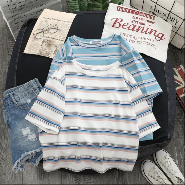 striped t shirt women tees harajuku woman tshirts short sleeve womens t shirts casual loose female tshirt for women clothes, White
striped t shirt women tees harajuku woman tshirts short sleeve womens t shirts casual loose female tshirt for women clothes, White