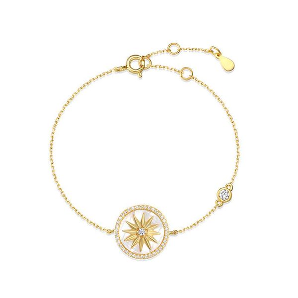 bracelet designer sterling silver women inlaid all-match fashion charm jewelry white fritillary compass suitable for social gathering party, Black
bracelet designer sterling silver women inlaid all-match fashion charm jewelry white fritillary compass suitable for social gathering party, Black
