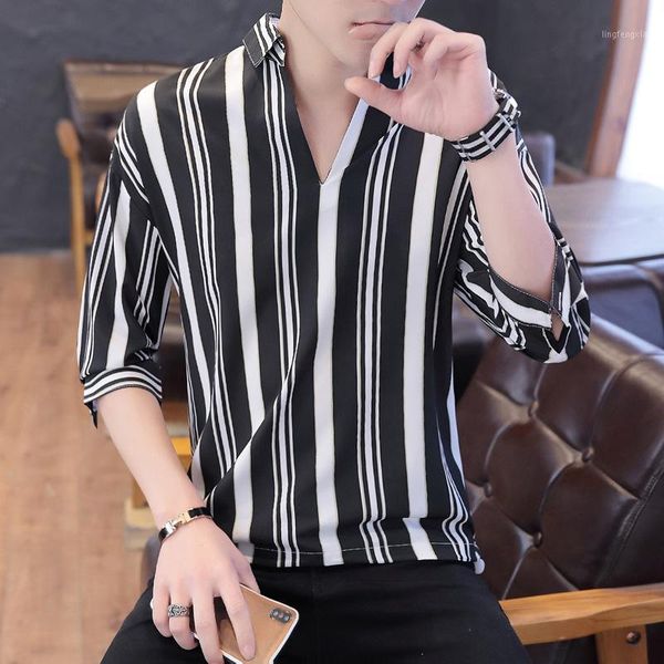 striped shirts men plus size casual slim fit blouse basic all match clothes half-sleeve shirt mens fashion korean style blouses1, White;black
striped shirts men plus size casual slim fit blouse basic all match clothes half-sleeve shirt mens fashion korean style blouses1, White;black