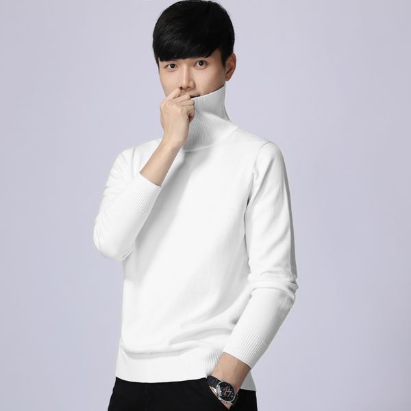 2020 brand new autumn winter men's sweater turtleneck leisure sweater for male long sleeves solid color clothing garment, White;black
2020 brand new autumn winter men's sweater turtleneck leisure sweater for male long sleeves solid color clothing garment, White;black