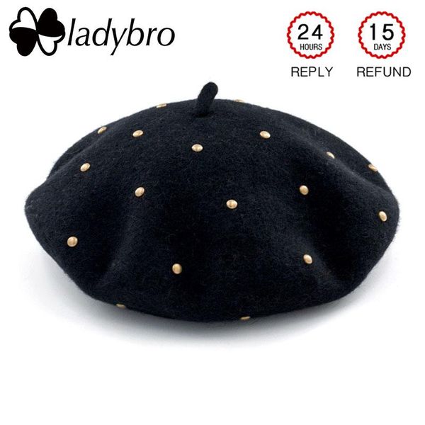 berets ladybro warm wool beret female autumn winter hats for women hat with rivet lady flat cap painter bonnet femme, Blue;gray
berets ladybro warm wool beret female autumn winter hats for women hat with rivet lady flat cap painter bonnet femme, Blue;gray