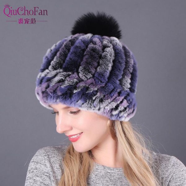 beanie/skull caps women knitted striped natural rex fur skullies hat winter lady hats girls real big ball, Blue;gray
beanie/skull caps women knitted striped natural rex fur skullies hat winter lady hats girls real big ball, Blue;gray