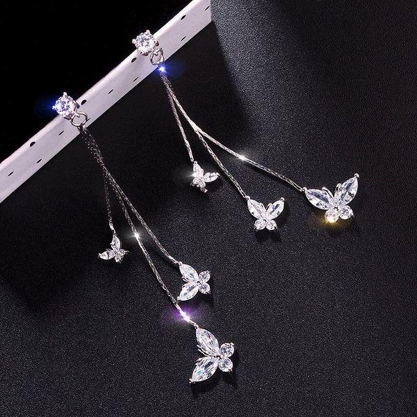 dangle & chandelier xf-eh011 womens fashion korean earrings jewelry for women golden butterfly tassel zircon gift 2021, Silver
dangle & chandelier xf-eh011 womens fashion korean earrings jewelry for women golden butterfly tassel zircon gift 2021, Silver