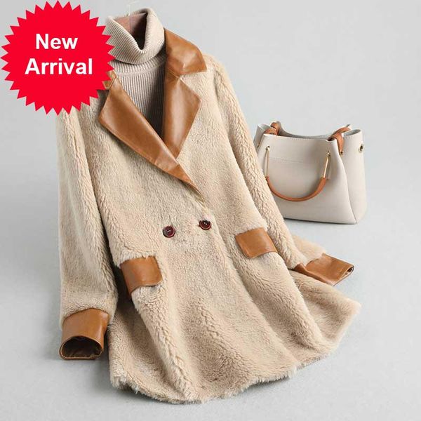 real women's winter wool fur coat girl warm jacket coats lady long sheep fur jackets over size parkas a10501, Black 
real women's winter wool fur coat girl warm jacket coats lady long sheep fur jackets over size parkas a10501, Black