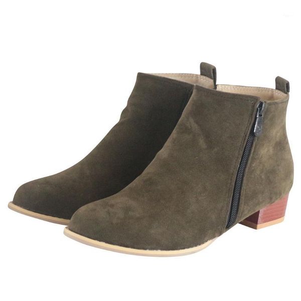 boots women autumn winter flock ankle slip-on round toe 4cm square heel solid casual black/camel booties size 35-41#n31
boots women autumn winter flock ankle slip-on round toe 4cm square heel solid casual black/camel booties size 35-41#n31